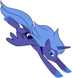 Size: 5976x6500 | Tagged: safe, artist:maximillianveers, princess luna, g4, absurd resolution, female, flying, s1 luna, simple background, solo, transparent background, vector