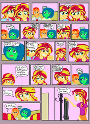 Size: 1700x2338 | Tagged: safe, artist:oneovertwo, sunset shimmer, oc, comic:the return of sunset shimmer, equestria girls, g4, comic, parent