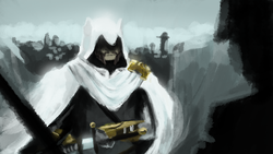 Size: 500x281 | Tagged: safe, artist:assassinponies, semi-anthro, assassin, assassin's creed, crossover, sword