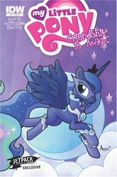 Size: 500x758 | Tagged: safe, artist:agnes garbowska, idw, princess luna, g4, cover, female, mask, solo