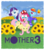 Size: 852x938 | Tagged: safe, artist:xylophon, fluttershy, pinkie pie, rainbow dash, rarity, g4, boney, clothes, crossover, duster, earthbound, field, kumatora, lucas, mother 3, scared, sunflower, video game