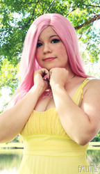 Size: 1275x2212 | Tagged: safe, artist:emmitz, fluttershy, human, g4, cosplay, irl, irl human, photo, solo