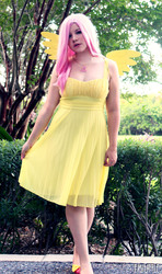 Size: 1256x2122 | Tagged: safe, artist:emmitz, fluttershy, human, g4, cosplay, irl, irl human, photo, solo