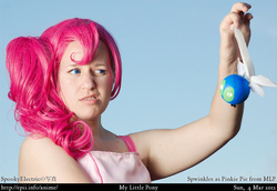 Size: 847x583 | Tagged: safe, artist:spwinkles, pinkie pie, human, parasprite, g4, cosplay, irl, irl human, photo