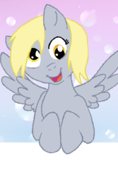 Size: 500x750 | Tagged: safe, artist:flower-power-love, derpy hooves, pegasus, pony, g4, female, mare, solo