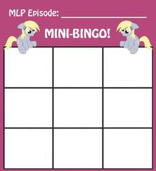 Size: 460x505 | Tagged: safe, derpy hooves, pegasus, pony, g4, bingo, card, exploitable, female, mare, mini-bingo, template