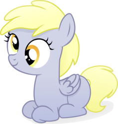 Size: 5000x5281 | Tagged: safe, artist:regolithx, derpy hooves, pegasus, pony, g4, pinkie pride, absurd resolution, blank flank, cute, derp, dizzy hooves, female, filly, ponyloaf, simple background, solo, transparent background, vector, weapons-grade cute, younger