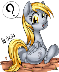 Size: 600x735 | Tagged: dead source, safe, artist:nekubi, derpy hooves, pegasus, pony, g4, bubble butt, butt, featureless crotch, female, iron plot, mare, plot, solo