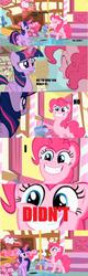 Size: 1924x6028 | Tagged: safe, pinkie pie, twilight sparkle, alicorn, pony, g4, female, flower, mare, twilight sparkle (alicorn)