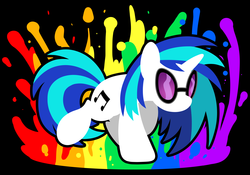 Size: 5481x3837 | Tagged: safe, artist:drawponies, dj pon-3, vinyl scratch, pony, unicorn, g4, color design, drawing, female, future product, led shirt design, solo
