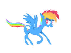 Size: 1392x1040 | Tagged: safe, artist:burrburro, rainbow dash, g4, female, solo