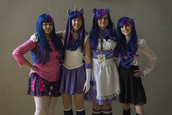 Size: 1000x667 | Tagged: artist needed, safe, artist:ethan hellstrom, twilight sparkle, human, g4, convention, cosplay, crossover, group photo, irl, irl human, ohayocon, photo, sailor moon (series), sailor senshi