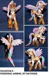 Size: 1960x3048 | Tagged: safe, artist:batosan, princess celestia, g4, alternate hairstyle, armor, female, sculpture, solo