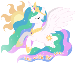 Size: 1111x937 | Tagged: safe, artist:mintystitch, princess celestia, alicorn, pony, g4, female, mare, simple background, solo, sun, transparent background