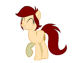 Size: 600x500 | Tagged: safe, artist:foxxarius, oc, oc only, oc:canni soda, earth pony, pony, galacon, animated, cannibetes, cute, dancing, eyes closed, female, gif, grin, happy, mare, mascot, ocbetes, raised hoof, simple background, smiling, solo, squee, stomping, transparent background