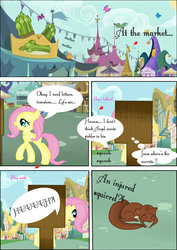 Size: 1240x1753 | Tagged: safe, artist:sakurafly101, fluttershy, squirrel, g4, comic