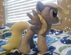 Size: 2916x2244 | Tagged: safe, artist:mintystitch, derpy hooves, pegasus, pony, g4, female, irl, mare, photo, plushie, solo