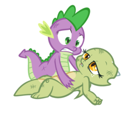 Size: 542x497 | Tagged: safe, artist:queencold, spike, oc, oc:jade (queencold), dragon, g4, dragoness, injured, mortally wounded, simple background, transparent background, vector