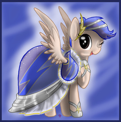 Size: 1643x1654 | Tagged: safe, artist:rainbowjune, oc, oc only, pegasus, pony, clothes, dress, solo