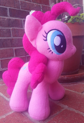 Size: 2046x2982 | Tagged: safe, artist:mintystitch, pinkie pie, g4, irl, photo, plushie, solo