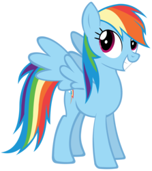 Size: 1854x2079 | Tagged: safe, artist:batbow, rainbow dash, g4, female, grin, simple background, smiling, solo, transparent background, vector