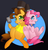 Size: 2802x2925 | Tagged: safe, artist:derpiies, cheese sandwich, pinkie pie, g4, pinkie pride, clothes, female, hat, male, ship:cheesepie, straight