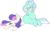 Size: 432x269 | Tagged: safe, artist:flower-power-love, bon bon, lyra heartstrings, sweetie drops, earth pony, pony, unicorn, g4, cutie mark, duo, eyes closed, female, horn, lesbian, lying down, mare, ship:lyrabon, shipping, simple background, sleeping, smiling, transparent background
