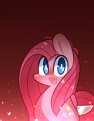 Size: 780x1000 | Tagged: safe, artist:php56, pinkie pie, earth pony, pony, g4, cute, fangs, female, knife, pinkamena diane pie, solo