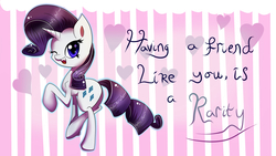 Size: 1920x1080 | Tagged: safe, artist:inky-pinkie, rarity, g4, female, solo, valentine, valentine's day