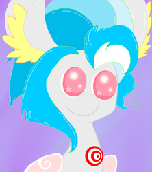 Size: 488x549 | Tagged: safe, artist:princessamity, oc, oc only, oc:holiday, pegasus, pony, portrait, simple background, smiling, solo, stars, target