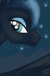 Size: 400x600 | Tagged: safe, artist:annoibat, princess luna, g4, female, solo