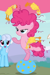 Size: 265x402 | Tagged: safe, pinkie pie, g4, pinkie pride, bedroom eyes, filly, foal