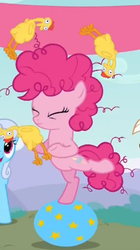 Size: 235x419 | Tagged: safe, pinkie pie, g4, pinkie pride, eyes closed, filly, foal