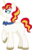 Size: 603x954 | Tagged: safe, artist:tambelon, oc, oc only, oc:pureblood, blank flank, bowtie, male, offspring, parent:prince blueblood, parent:sunset shimmer, parents:sunblood, simple background, solo, stallion, transparent background