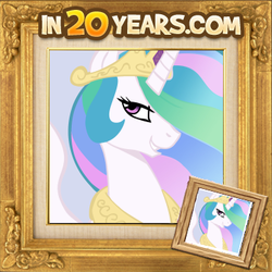 Size: 361x361 | Tagged: safe, princess celestia, g4, female, immortality, immortality is awesome, in 20 years, it's good to be princess, meme, smiling, smirk, smug, smuglestia, solo
