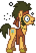 Size: 72x104 | Tagged: safe, artist:anonycat, flax seed, g4, animated, desktop ponies, simple background, solo, stoned, transparent background