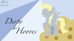 Size: 1024x571 | Tagged: safe, artist:kellyn28, derpy hooves, pegasus, pony, g4, female, mare, solo, wallpaper