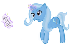 Size: 1147x728 | Tagged: safe, artist:ragloodles, trixie, pony, unicorn, g4, female, mare, peanut butter crackers, solo