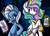 Size: 1925x1393 | Tagged: safe, artist:fauxsquared, princess celestia, trixie, g4, doodle, levitation, magic, pencil