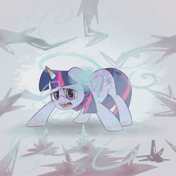 Size: 1500x1500 | Tagged: safe, artist:joycall6, twilight sparkle, alicorn, pony, g4, crossover, female, frozen (movie), mare, solo, twilight sparkle (alicorn)