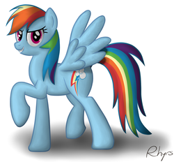 Size: 4729x4393 | Tagged: safe, artist:vertex-the-pony, rainbow dash, pegasus, pony, g4, absurd resolution, female, mare, simple background, solo, vector, white background