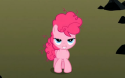 Size: 324x202 | Tagged: safe, pinkie pie, g4, bedroom eyes, female, filly, foal, messy mane, solo