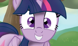 Size: 3400x2000 | Tagged: safe, artist:diego-spike, twilight sparkle, alicorn, pony, g4, cute, female, grin, looking at you, mare, smiling, solo, squee, twiabetes, twilight sparkle (alicorn), wide eyes