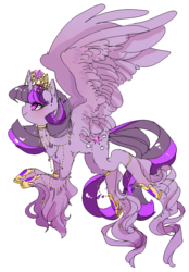 Size: 597x860 | Tagged: safe, artist:costly, twilight sparkle, alicorn, pony, g4, absurdly long fetlocks, female, jewelry, mare, simple background, solo, transparent background, twilight sparkle (alicorn), unshorn fetlocks