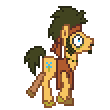 Size: 110x110 | Tagged: safe, artist:anonycat, flax seed, g4, animated, desktop ponies, pixel art, simple background, solo, transparent background