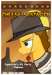 Size: 545x785 | Tagged: safe, artist:toxic-mario, cheese sandwich, g4, pinkie pride, male, poster, solo