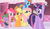 Size: 601x349 | Tagged: safe, screencap, applejack, fluttershy, pinkie pie, rainbow dash, spike, twilight sparkle, alicorn, pony, g4, simple ways, female, mare, twilight sparkle (alicorn)