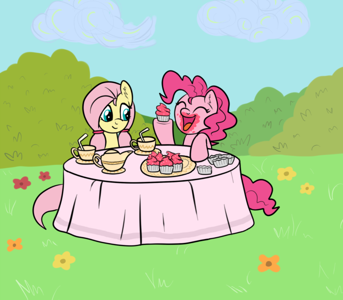 Safe Artist Marindashy Fluttershy Pinkie Pie G