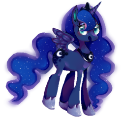 Size: 415x399 | Tagged: safe, artist:snovve, princess luna, g4, female, simple background, solo, transparent background