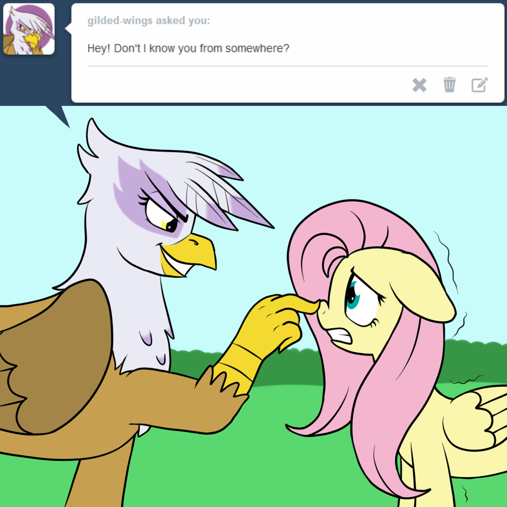 545441 Safe Artist Marindashy Fluttershy Gilda Griffon Derpibooru